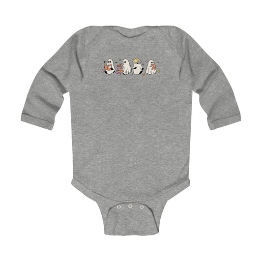 Infant Ghost Halloween Body Suit | Baby Halloween One Piece