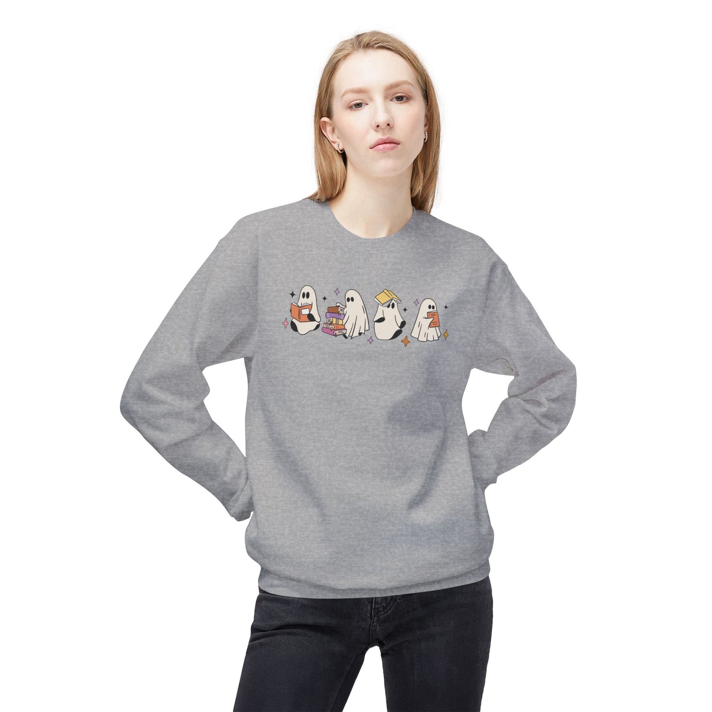 Halloween Ghost Sweatshirt | Reading Ghost Halloween Sweater