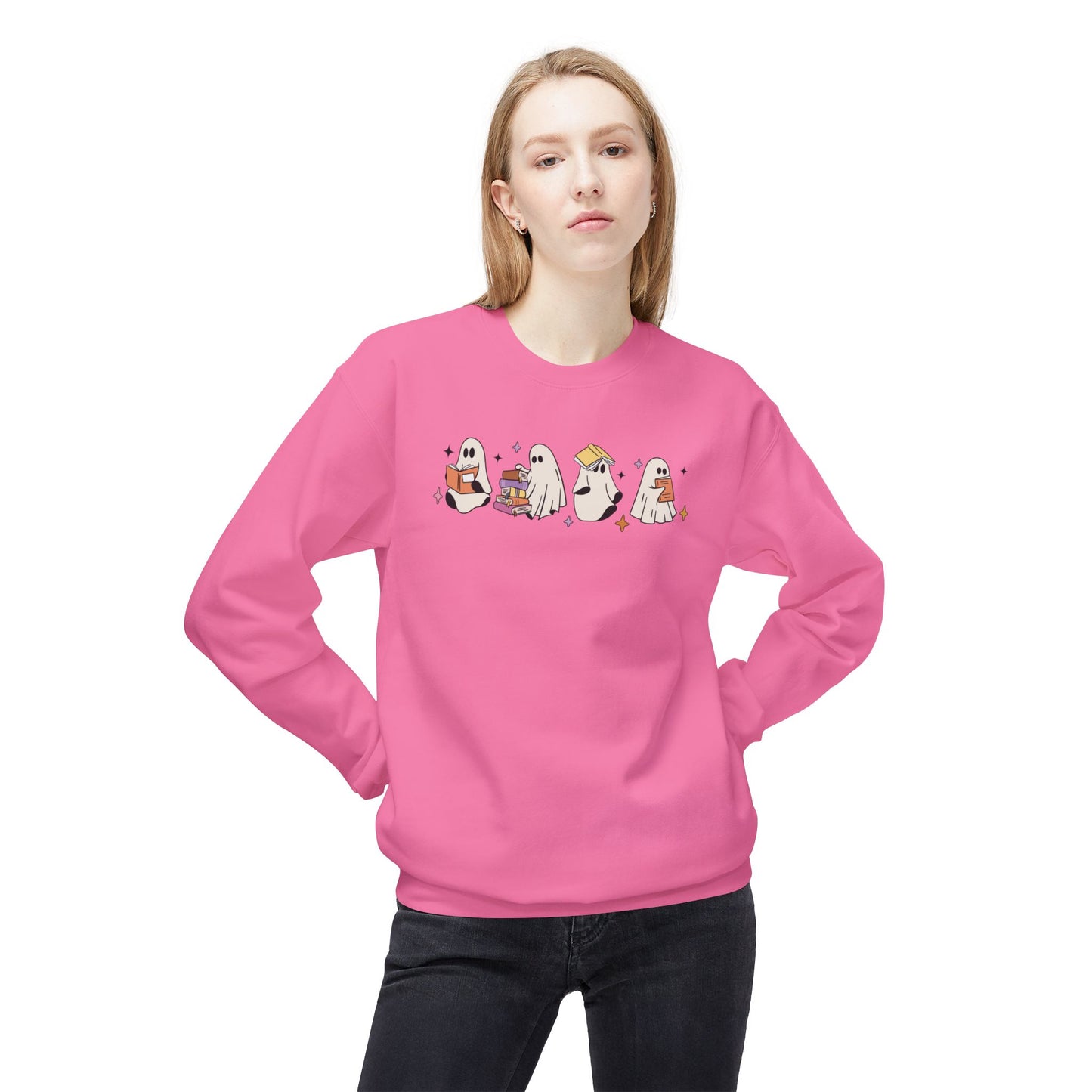 Halloween Ghost Sweatshirt | Reading Ghost Halloween Sweater