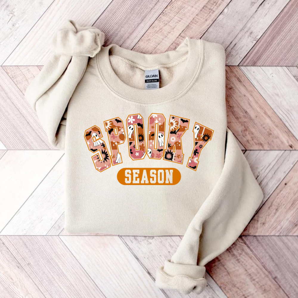 Spooky Season Halloween Sweatshirt | Spooky Season Fall Sweatshirt for Women