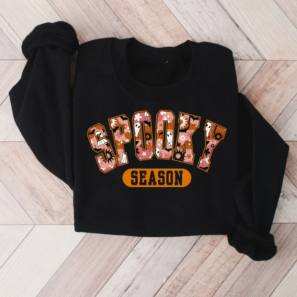 Spooky Season Halloween Sweatshirt | Spooky Season Fall Sweatshirt for Women