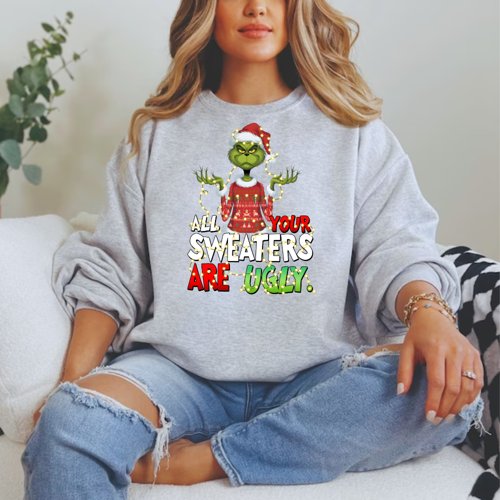 Christmas Grinch Sweatshirt | Funny Christmas Sweatshirt