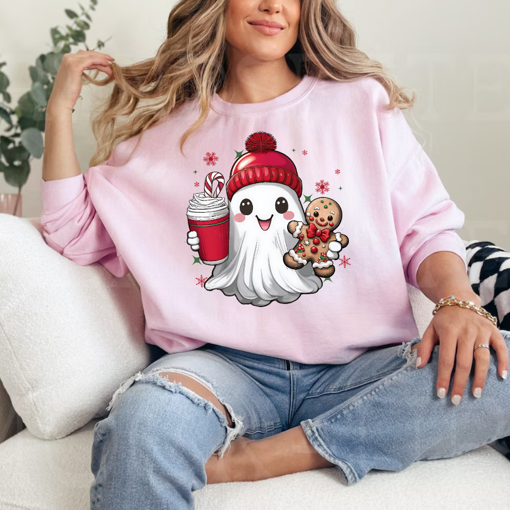 Christmas Ghost Sweatshirt | Christmas Sweatshirt (Boy Ghost)