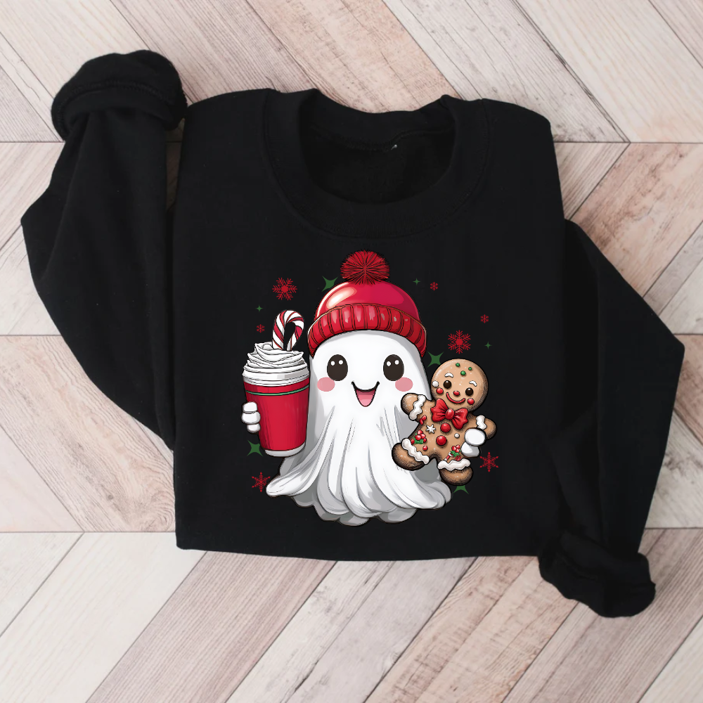 Christmas Ghost Sweatshirt | Christmas Sweatshirt (Boy Ghost)
