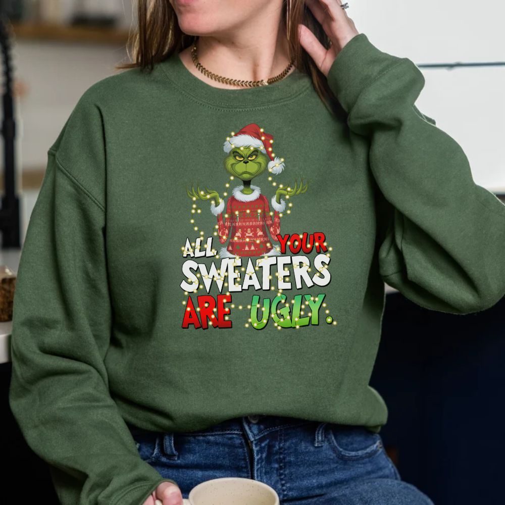 Christmas Grinch Sweatshirt | Funny Christmas Sweatshirt