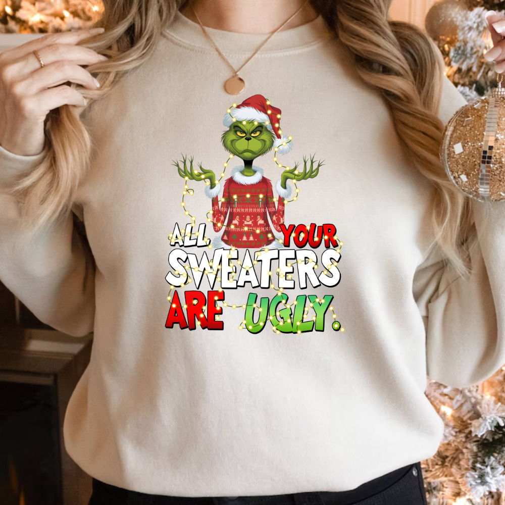 Christmas Grinch Sweatshirt | Funny Christmas Sweatshirt