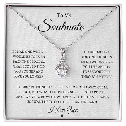 To My Soul Mate Alluring Beauty Necklace | I Love You Soul Mate Necklace