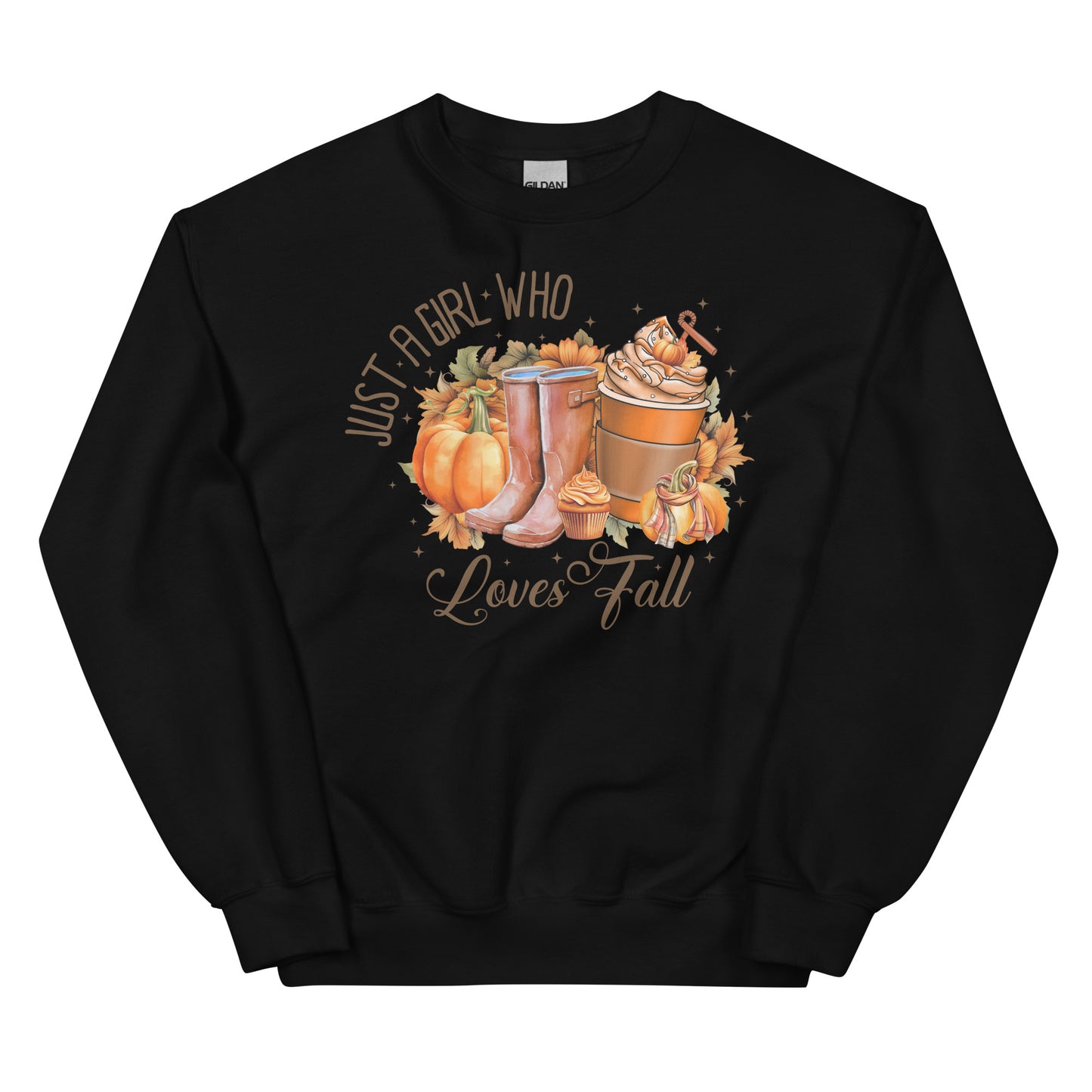 A Girl Who Loves Fall Sweatshirt | Women's Gildan Sweatshirt Fall Season