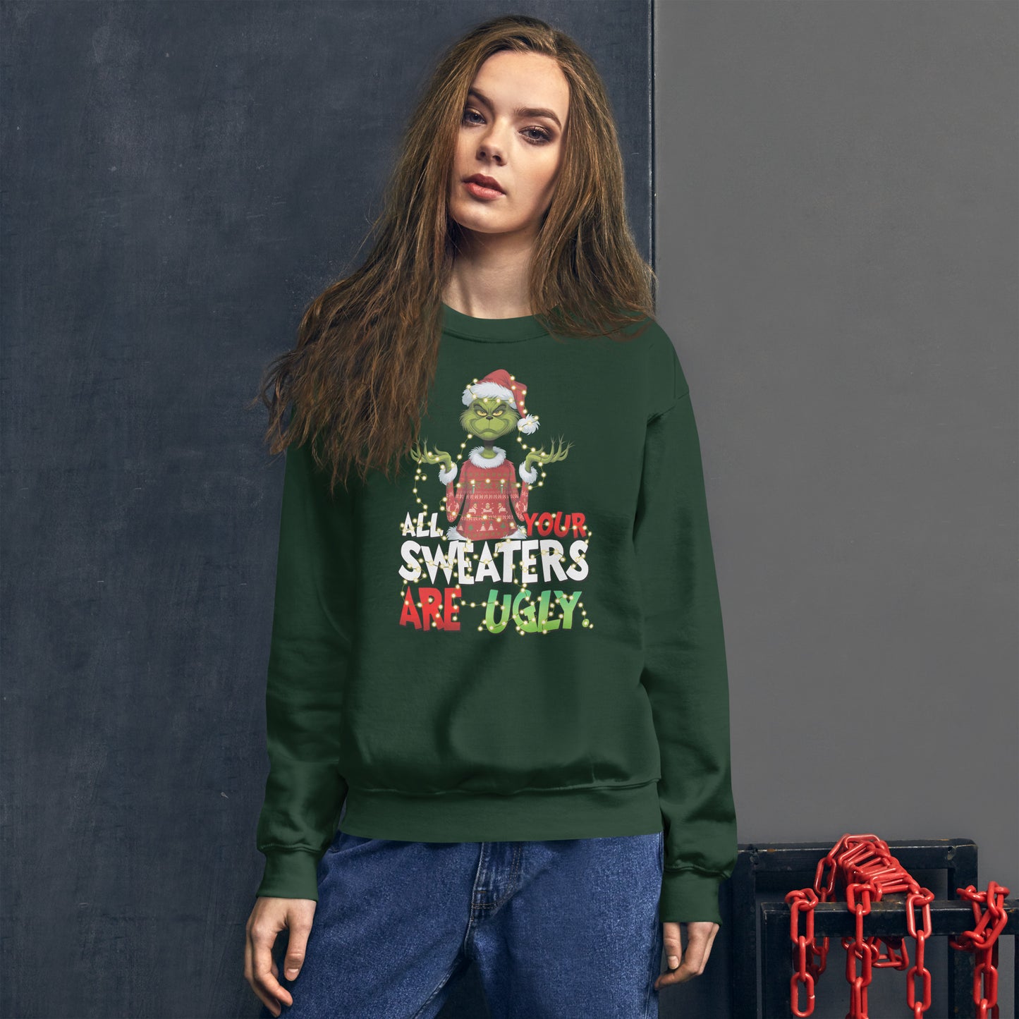 Christmas Grinch Sweatshirt | Funny Christmas Sweatshirt