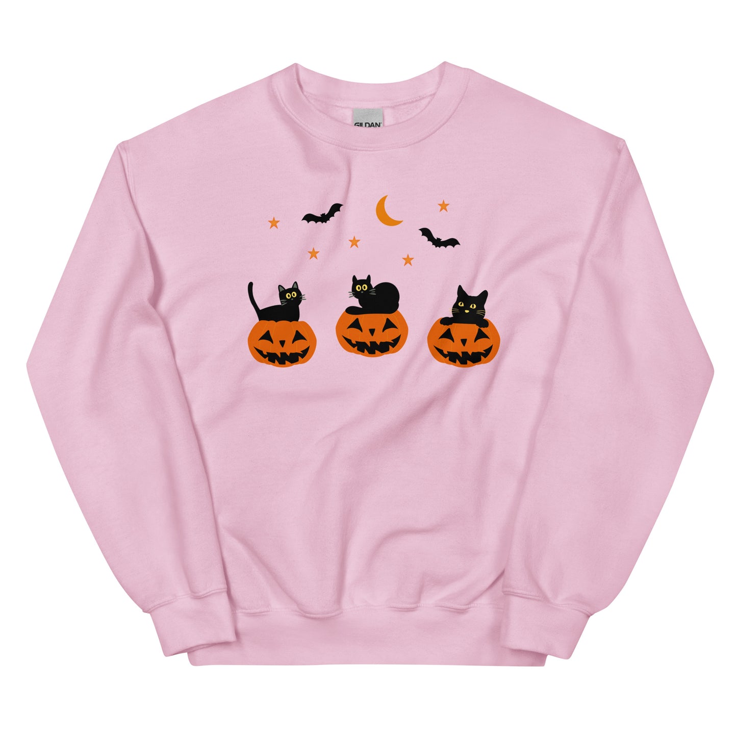 Halloween Sweatshirt for Men and Women | Personalized Halloween Sweatshirt | Cute Black Cats Halloween Theme