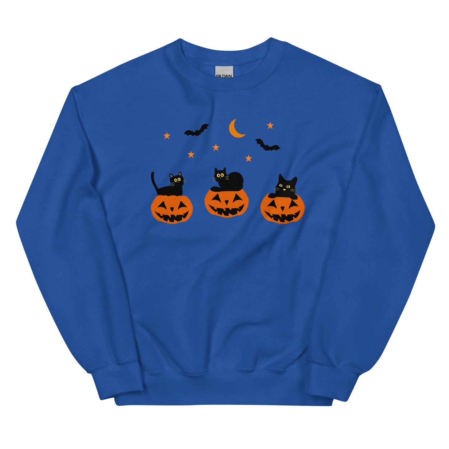 Halloween Sweatshirt for Men and Women | Personalized Halloween Sweatshirt | Cute Black Cats Halloween Theme