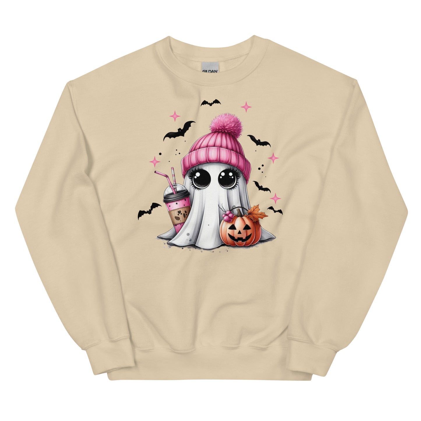 Cute Girl Ghost Halloween Sweatshirt | Ghost Halloween Sweater