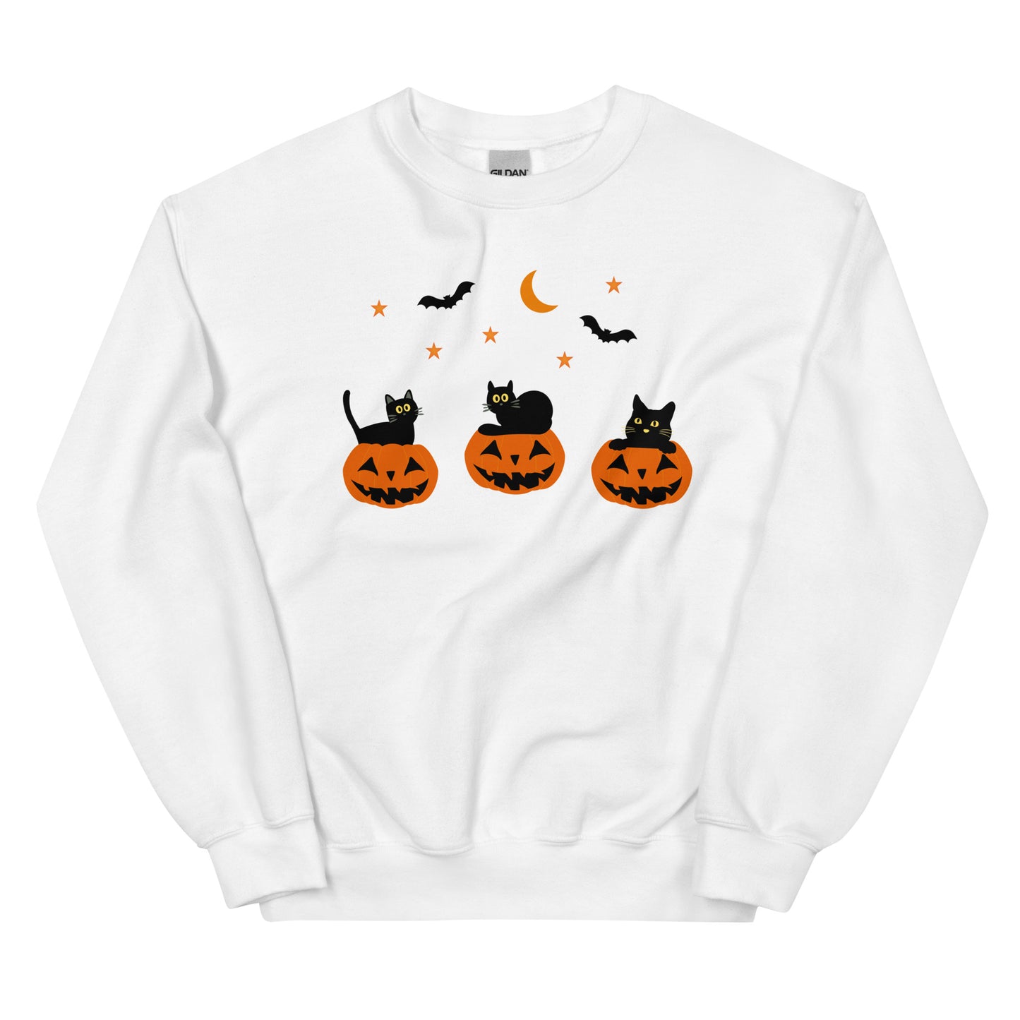 Halloween Sweatshirt for Men and Women | Personalized Halloween Sweatshirt | Cute Black Cats Halloween Theme